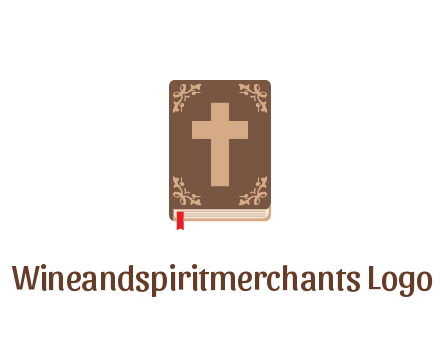bible with cross and bookmark