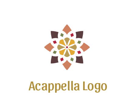 abstract mandala flower