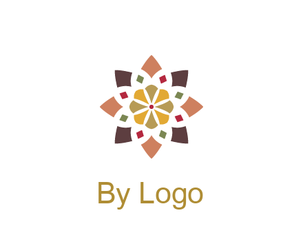 abstract mandala flower