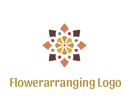 abstract mandala flower