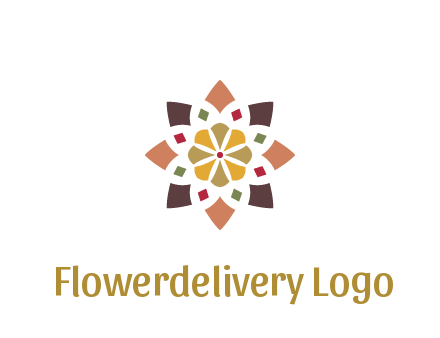 abstract mandala flower