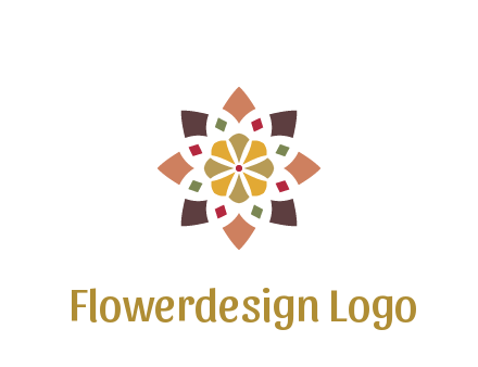 abstract mandala flower