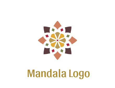 abstract mandala flower