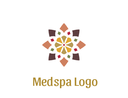 abstract mandala flower