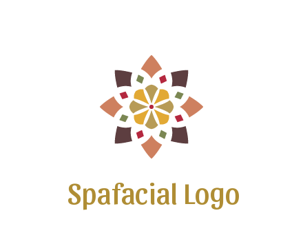 abstract mandala flower