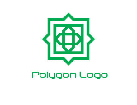 abstract blocky pentagon pattern