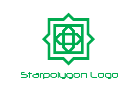 abstract blocky pentagon pattern