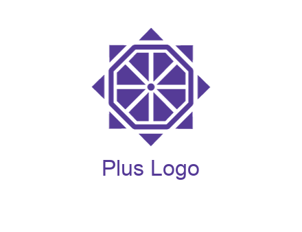abstract blocky polygonal kaleidoscope tile