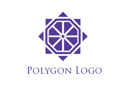 abstract blocky polygonal kaleidoscope tile