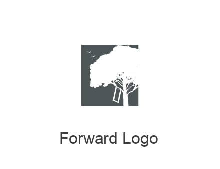 negative spacing tree in square