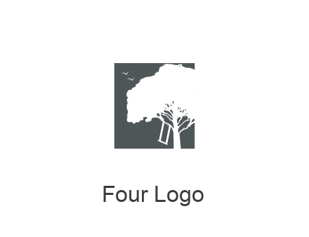 negative spacing tree in square