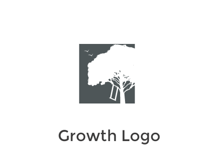 negative spacing tree in square
