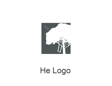 negative spacing tree in square