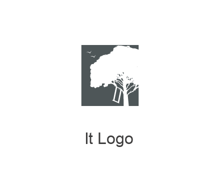 negative spacing tree in square