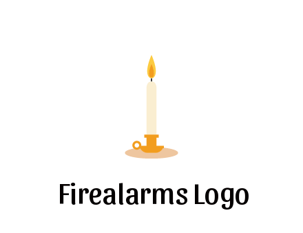 flame on candle in holder