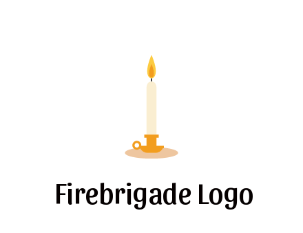 flame on candle in holder