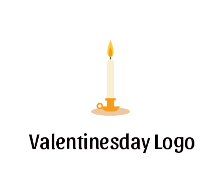 flame on candle in holder