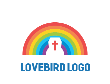 cross in negative spacing cross in rainbow