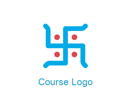 swastika pattern with circles