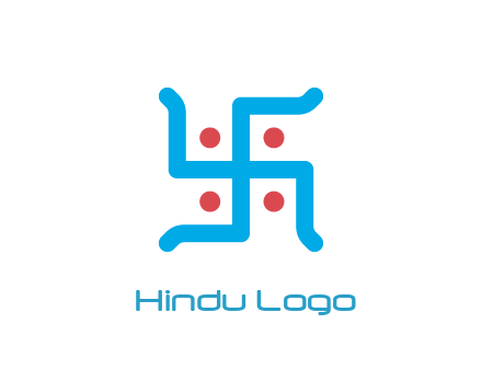 swastika pattern with circles