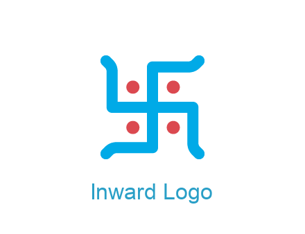 swastika pattern with circles