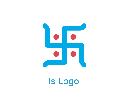 swastika pattern with circles