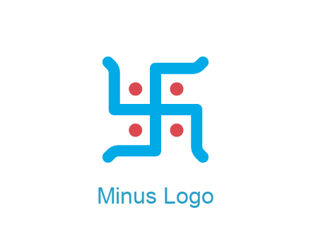 swastika pattern with circles