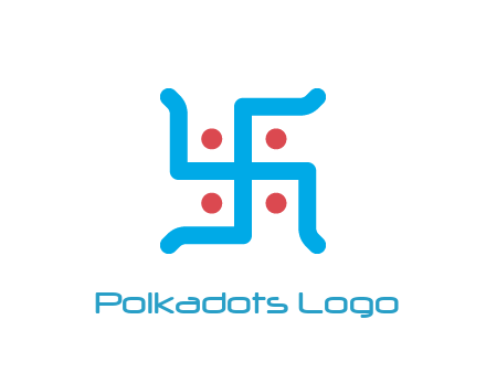 swastika pattern with circles
