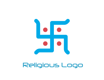 swastika pattern with circles