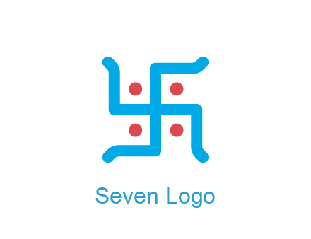 swastika pattern with circles