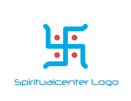 swastika pattern with circles