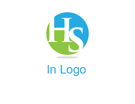 letter h and s inside the circle logo