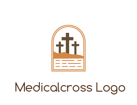 cross in sand in window frame