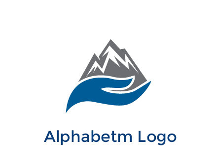 mountains behind waves 