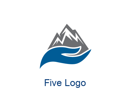 mountains behind waves 