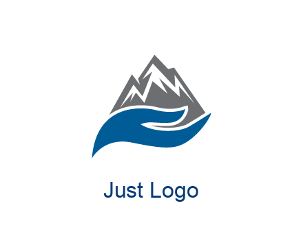 mountains behind waves 