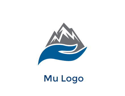 mountains behind waves 