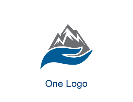 mountains behind waves 
