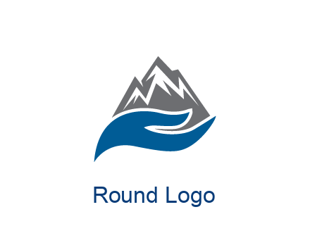mountains behind waves 