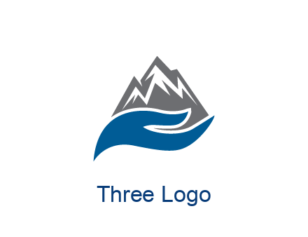 mountains behind waves 