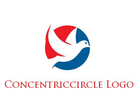 negative spacing dove in circle