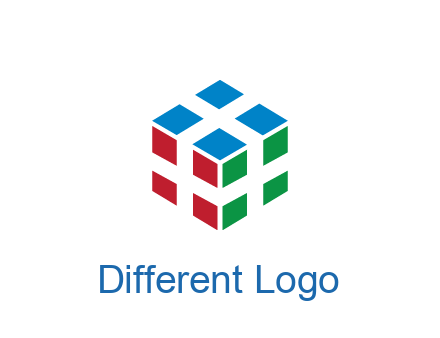 3D cube formed from squares