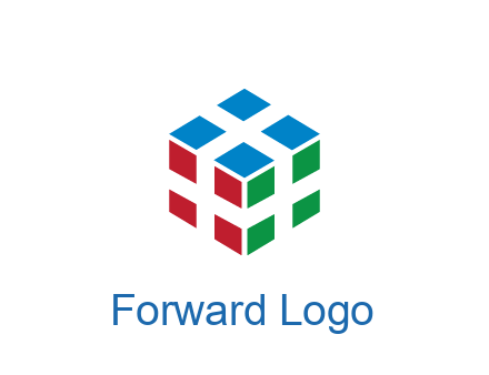 3D cube formed from squares