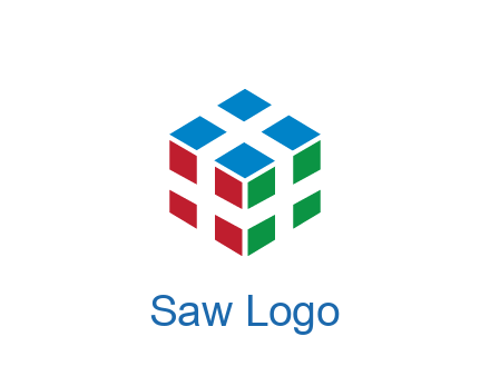 3D cube formed from squares