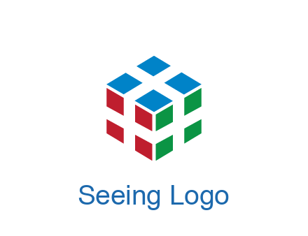 3D cube formed from squares