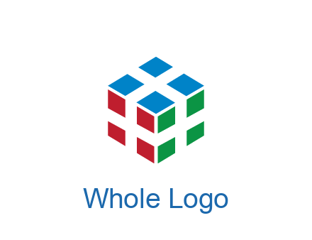 3D cube formed from squares
