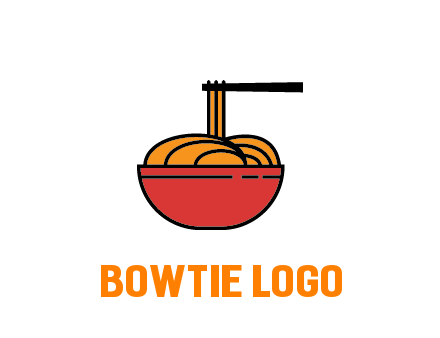 noodles with chopsticks in bowl