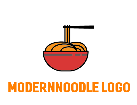 noodles with chopsticks in bowl
