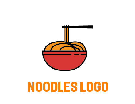 noodles with chopsticks in bowl