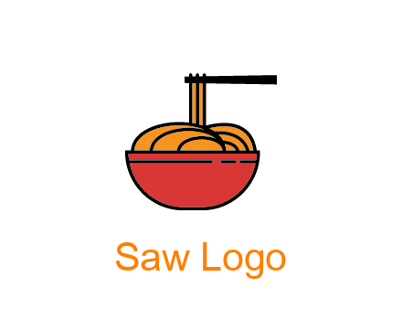 noodles with chopsticks in bowl
